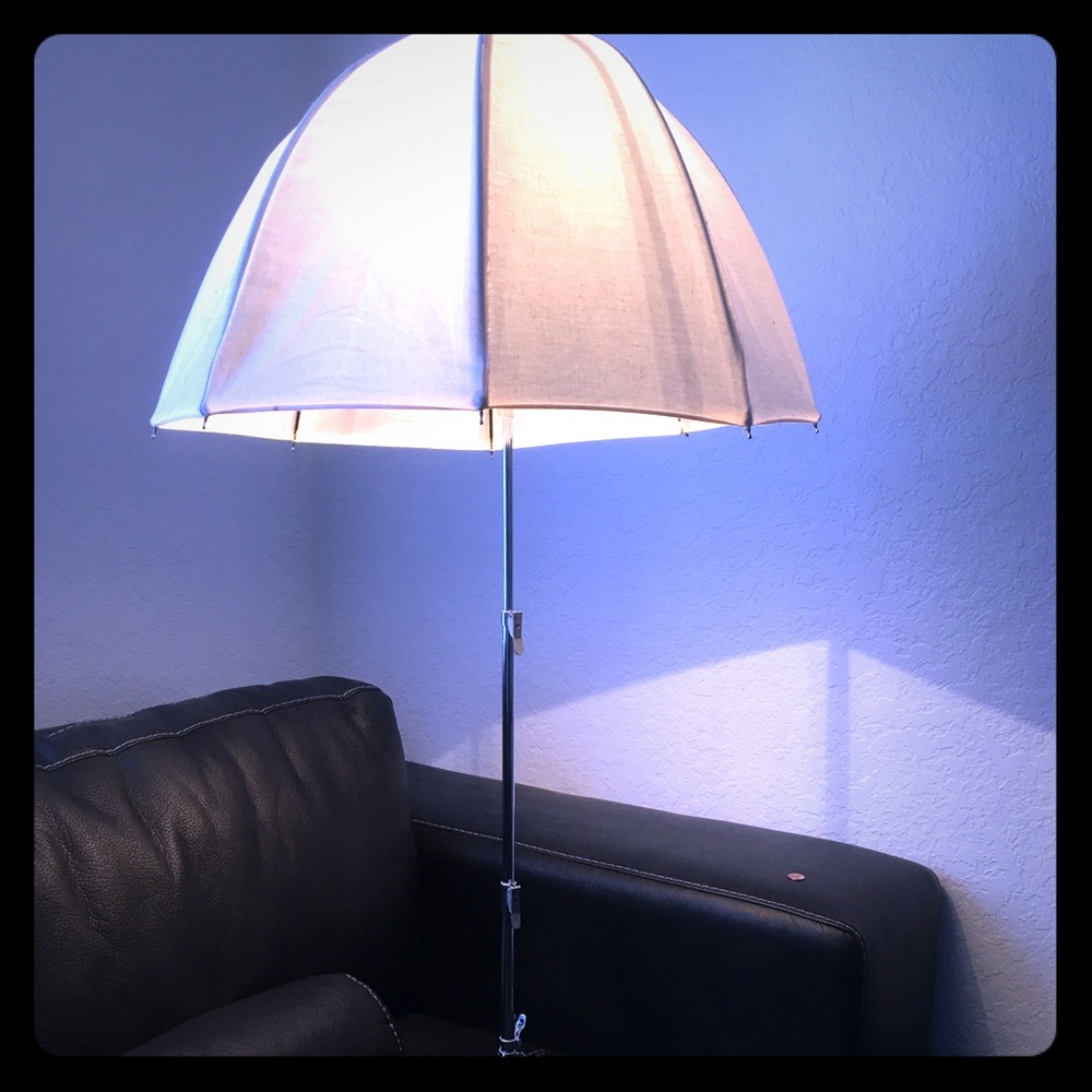 Rare Art Deco modern umbrella lamp